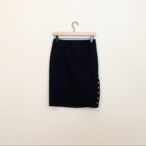 Worthington Black Pencil Skirt. Size 2P